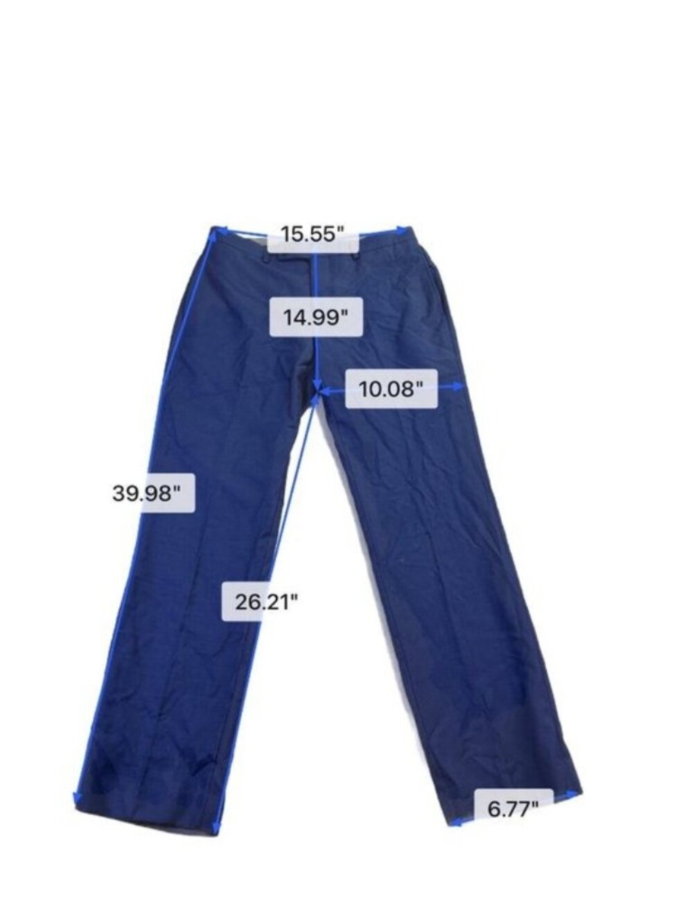 Calvin Klein Mens Blue Slim Fit Dress Pants  Classic Trousers Size 32W X 30L - Picture 6 of 6